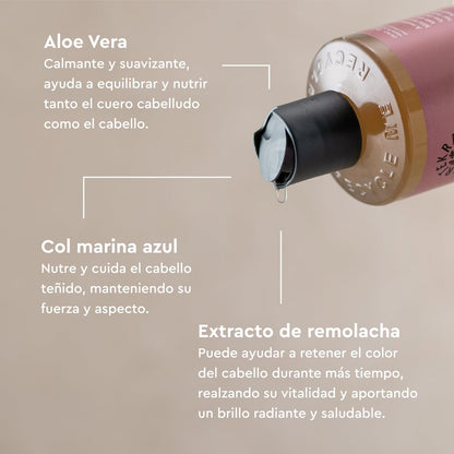 Champú Soft Wild Rose Color Urtekram, 500 ml