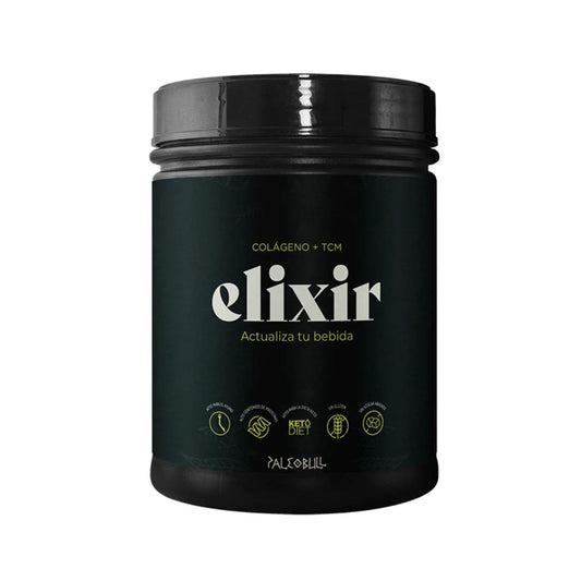 Elixir: Colágeno + Aceite TCM, 450 g Paleobull Elixir Cacao 450 g