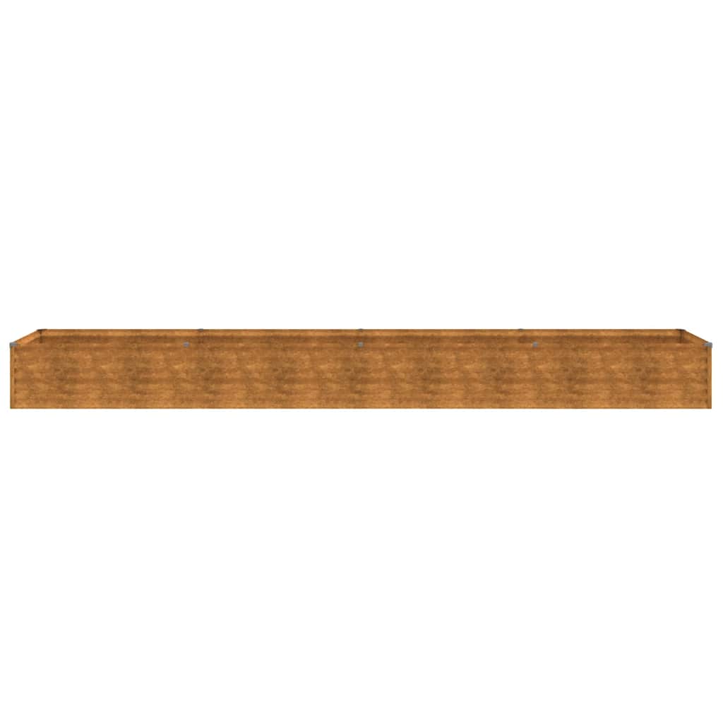 Jardinera Elevada De Acero Corten 386x50x36 Cm_3