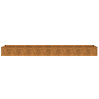 Jardinera Elevada De Acero Corten 386x50x36 Cm_3