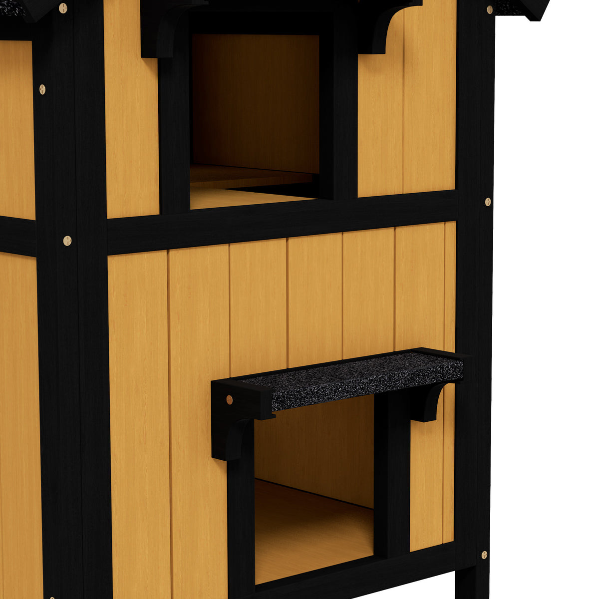Pawhut Caseta Para Gatos De Madera Con Macetero 96x65x85,5 Cm Natural_3