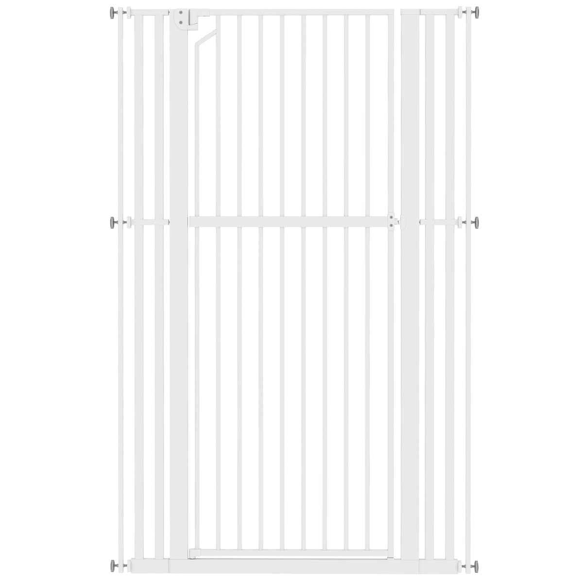 Pawhut Barrera De Seguridad Niños Perros Y Gatos Alta 160cm Extensible 76-105cm_0