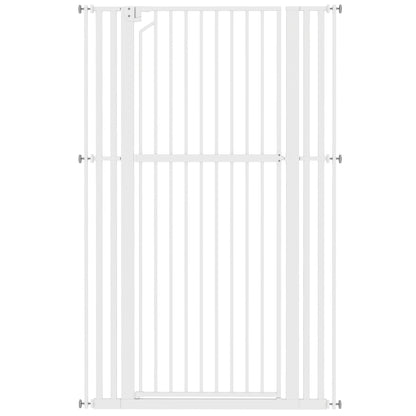 Pawhut Barrera De Seguridad Niños Perros Y Gatos Alta 160cm Extensible 76-105cm_0