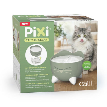 Fuente Bebedero para Gatos Easy to Clean Verde Catit PIXI 2,25 L