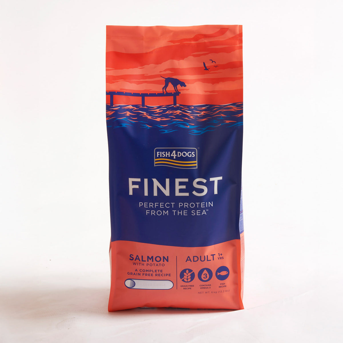 Fish4dogs Pienso Para Perro Adulto Sin Cereales – Salmón Y Patata 6 Kg_0