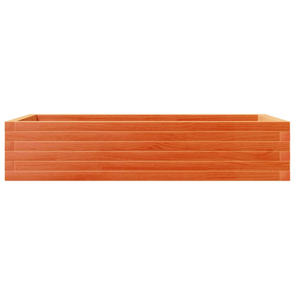 Jardinera Madera Maciza De Pino Marrón Cera 110x60x23 Cm_4