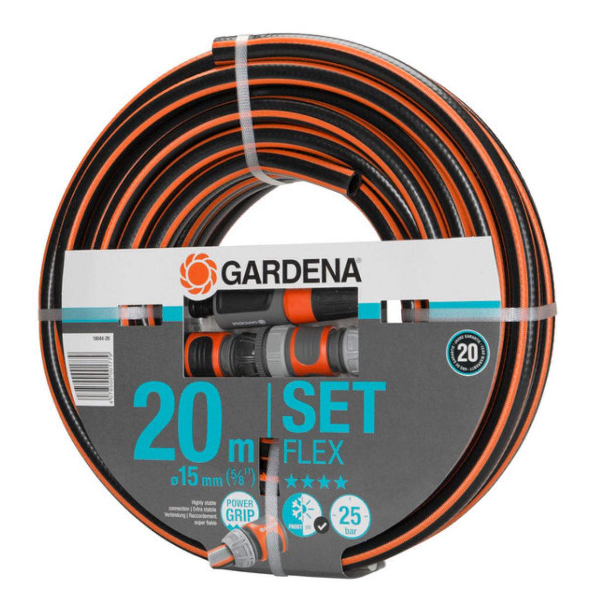 Set manguera flex Gardena 15mm 20m