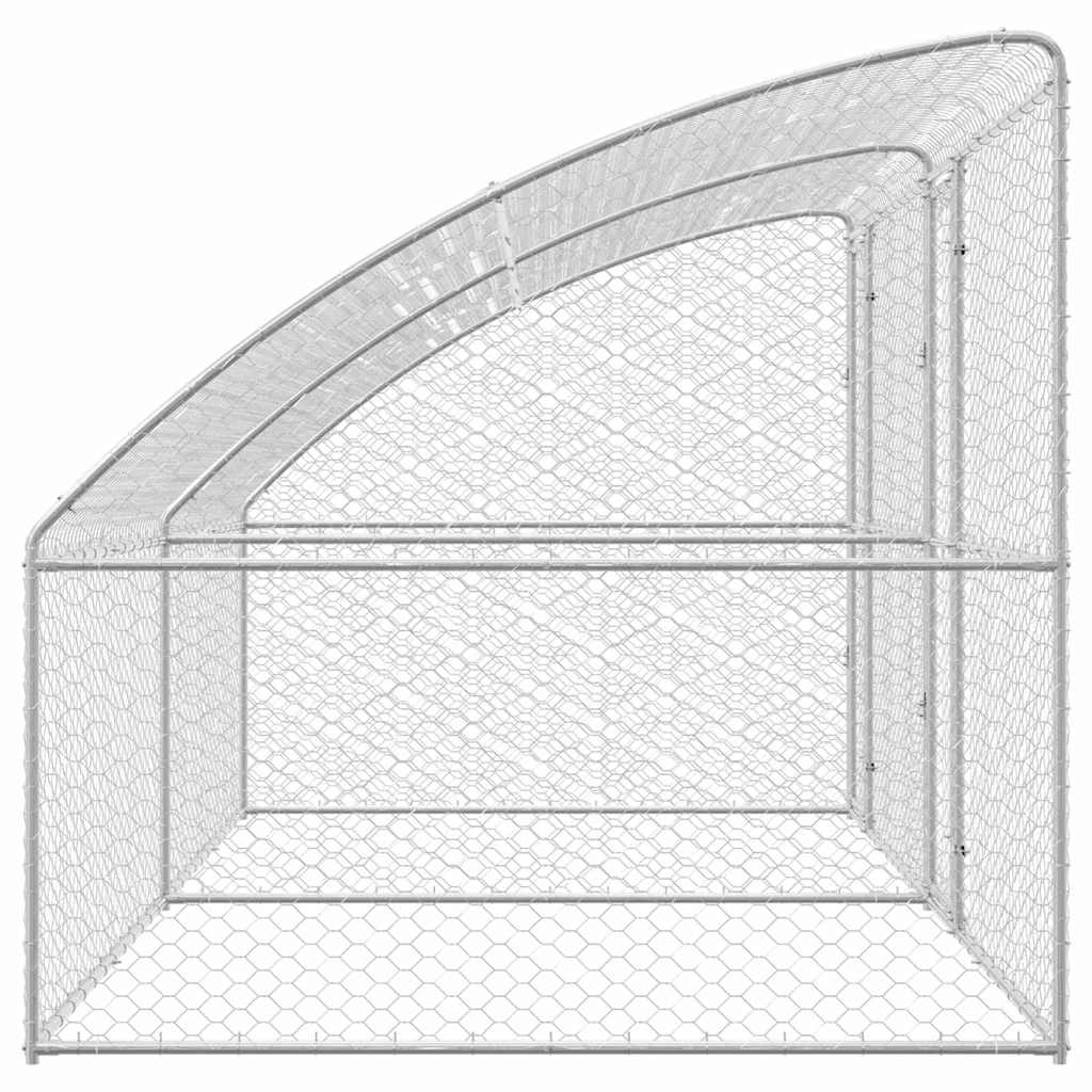 Refugio Para Perros 2 Pcs Plateado 4 X 2 X 2 M_4