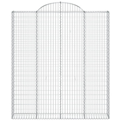 Cestas De Gaviones 4 Uds Forma De Arco Hierro 200x30x220/240 Cm_3