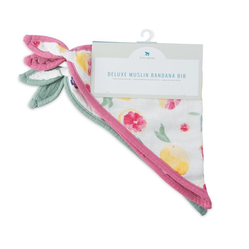 Baberos de Bambú Sweet Tartar 2uds Rosa y Azul Little Unicorn