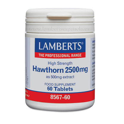 Espino Blanco 2.500 mg Lamberts, 60 tabletas