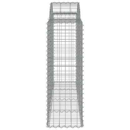 Cestas Gaviones 15 Uds Forma De Arco Hierro 200x50x120/140 Cm_4