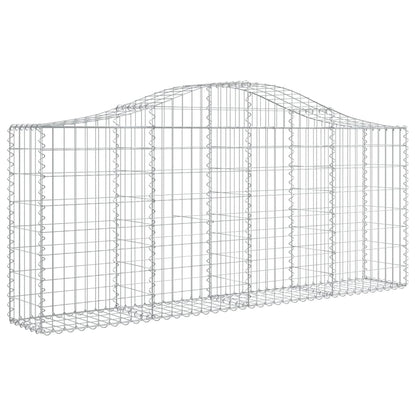 Cestas De Gaviones 25 Uds Forma De Arco Hierro 200x30x80/100 Cm_2