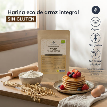 Harina de Avena Sin Gluten ECO Planeta Huerto  500 g