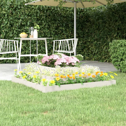 Jardinera Madera Maciza De Pino Blanco 110x110x27 Cm_1