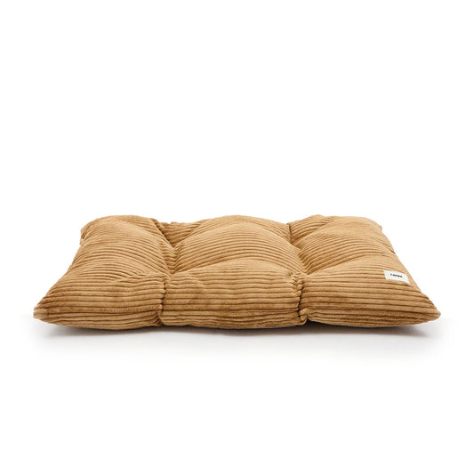Cafide Cojín De Material Reciclado Para Perro Con Tejido De Pana Mostaza. Modelo Bela._0