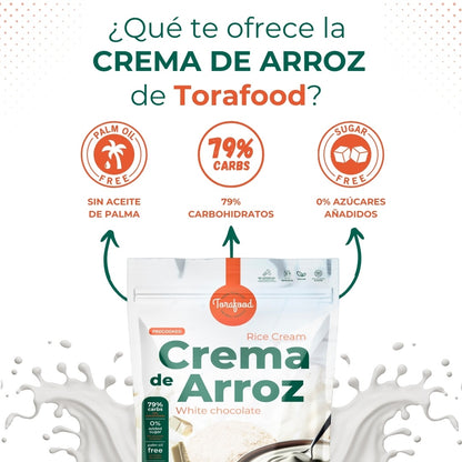 Crema De Arroz Choco Blanco Torafood 1kg