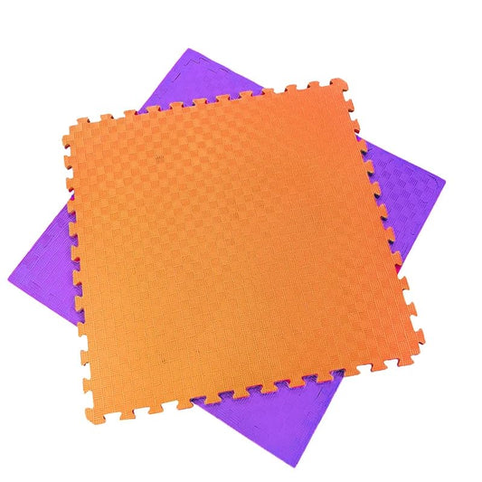 Artatami® Tatami Puzzle 1x1x20 Mm Naranja - Lila Pack Ahorro【4 Unidades】gimnasios - Fitness - Pilates - Yoga_0