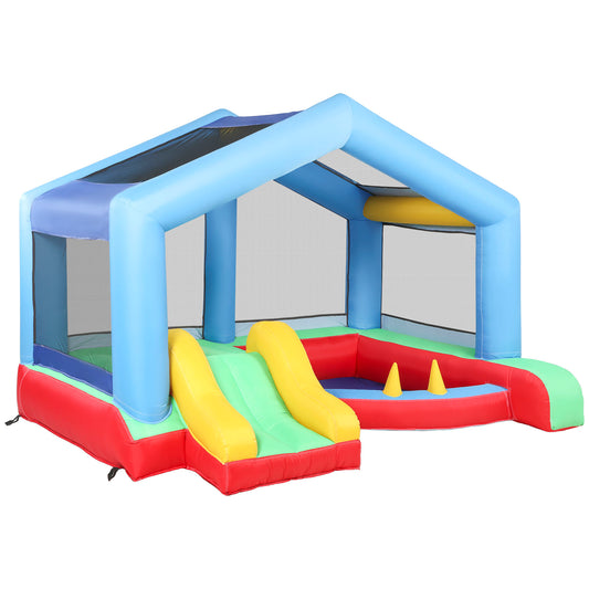 Castillo Hinchable Niños Aiyaplay Tela Oxford Multicolor 290x230x200 Cm_0