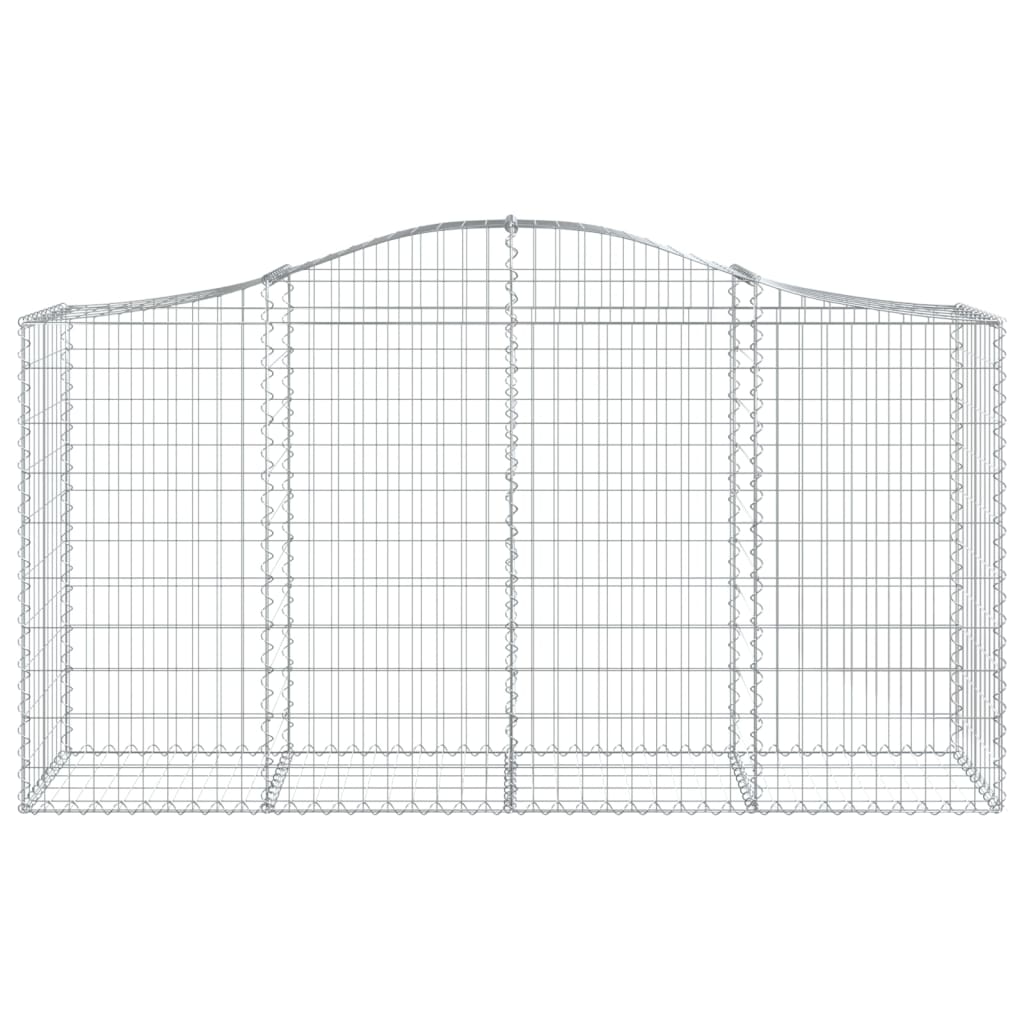 Cestas De Gaviones 4 Uds Forma De Arco Hierro 200x50x100/120cm_3