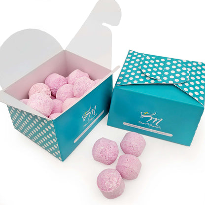 Caja 25 Mini Bombas Efervescentes Manicura Y Pedicura - Ablandan Durezas, Uñas Y Cutículas - Aroma Fruta De La Pasión_0