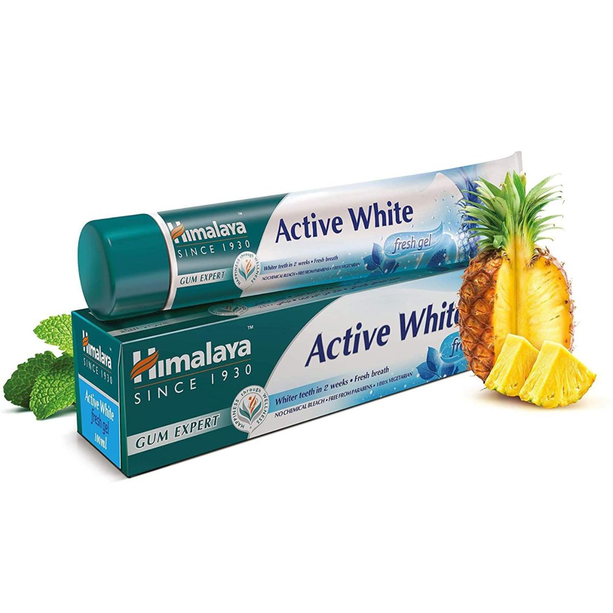 Dentífrico blanco gel activo Himalaya 75 ml