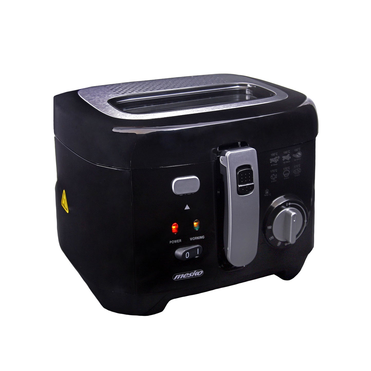 Freidora Eléctrica Compacta, 2,5 L,cubeta Desmontable Lavable, Antiadherente,libre Bpa Mesko Ms4908 1800w_1