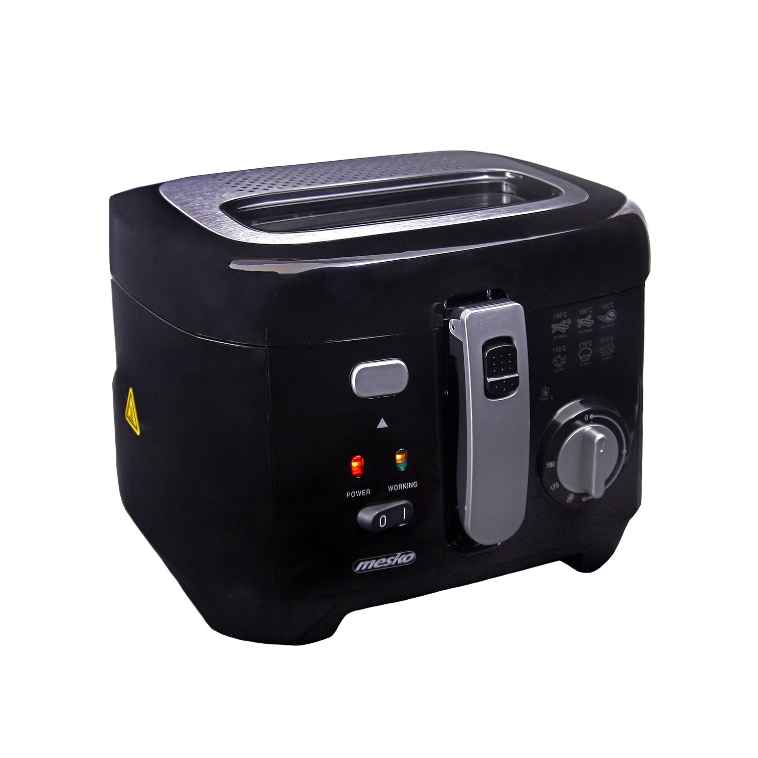 Freidora Eléctrica Compacta, 2,5 L,cubeta Desmontable Lavable, Antiadherente,libre Bpa Mesko Ms4908 1800w_1