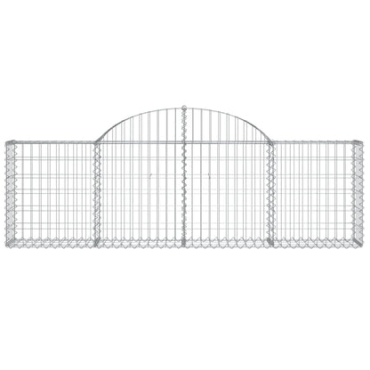 Cestas De Gaviones 50 Uds Forma De Arco Hierro 200x30x60/80 Cm_3