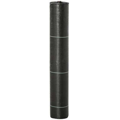 Rollo De Malla Geotextil Outsunny Negro 200x5000 Cm_4