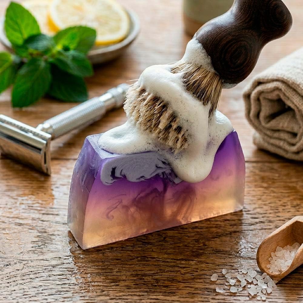 2 Jabón Afeitado Y Depilación. Evita Irritación Y Cortes. Glicerina Vegetal Y Aceite De Aguacate. Gentleman Y Pomelo_3