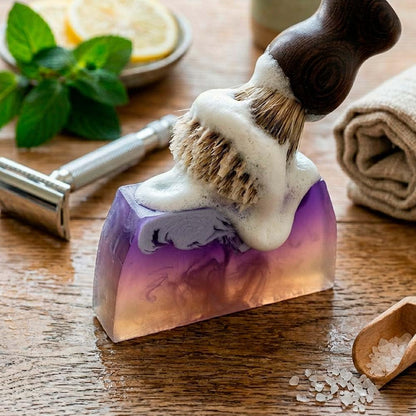2 Jabón Afeitado Y Depilación. Evita Irritación Y Cortes. Glicerina Vegetal Y Aceite De Aguacate. Gentleman Y Pomelo_3