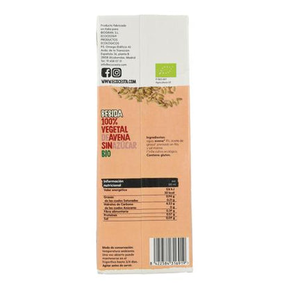 Pack 6X Bebida Vegetal de Avena 0% Azúcar Bio Ecocesta 1L
