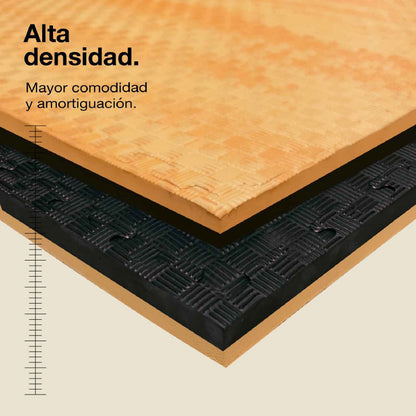Jowy Tatami Puzzle 2cm 100x100cm – Superficie 5 Líneas Madera_1