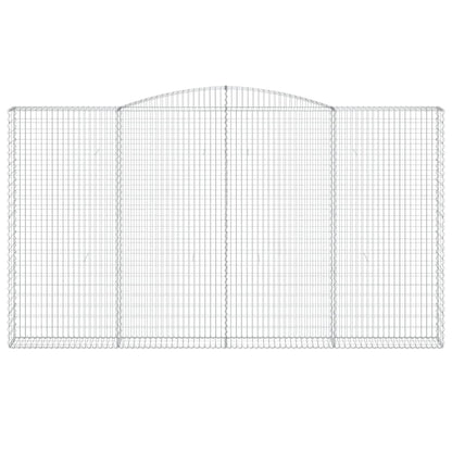 Cestas De Gaviones 3 Uds Forma De Arco Hierro 400x30x220/240 Cm_3