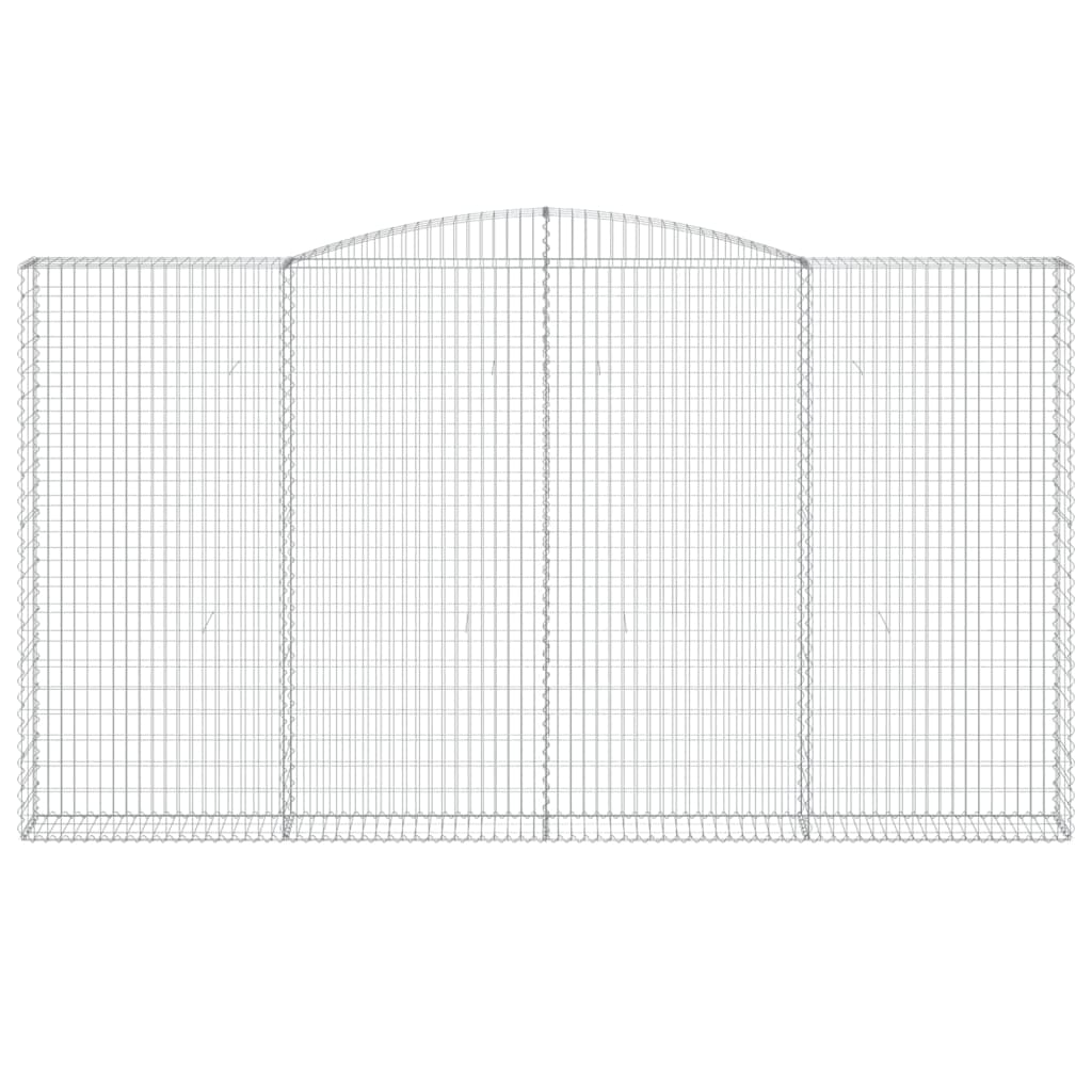 Cestas De Gaviones 9 Uds Forma De Arco Hierro 400x30x220/240 Cm_3