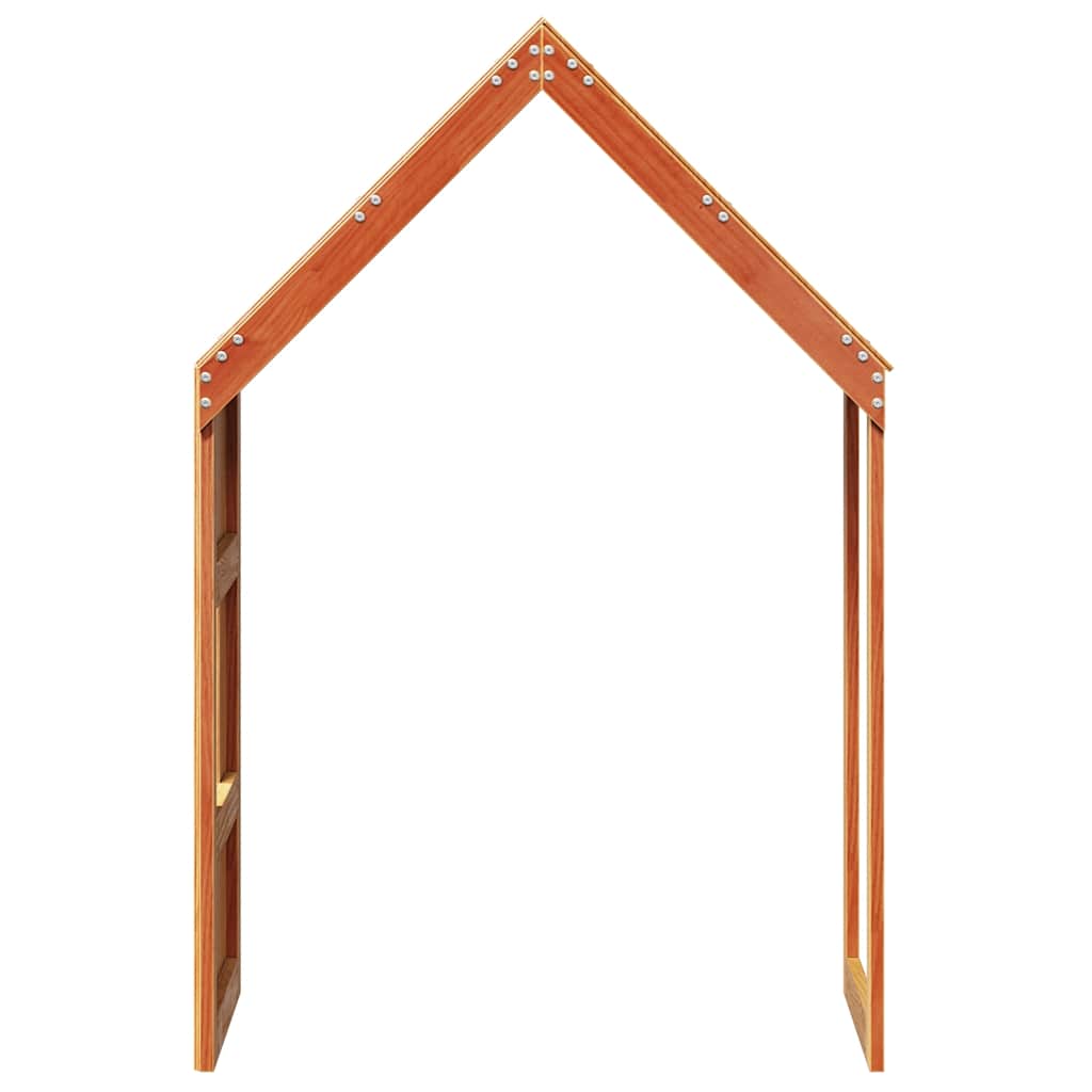 Techo De Cama Infantil Madera Maciza Pino Marrón 60x89x134,5 Cm_4