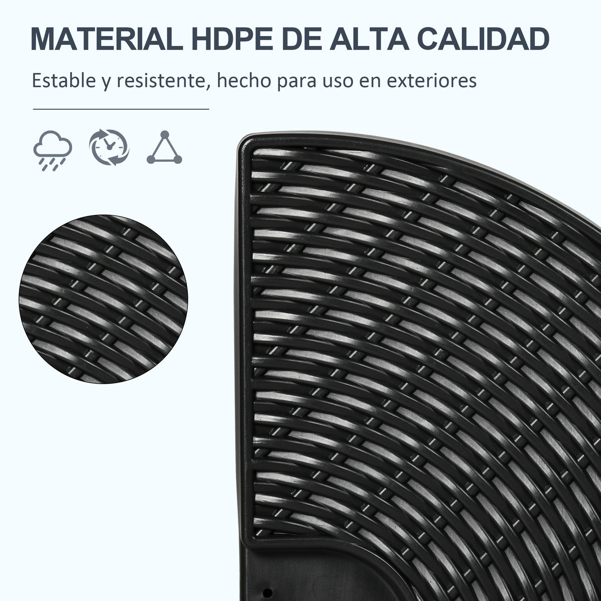 Outsunny Base Para Sombrilla De 4 Piezas Rellenable Con Arena 68 Kg O Agua 52 L_5