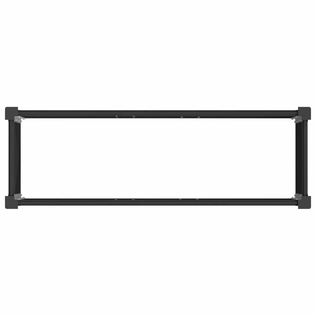Arriate Elevado Negro 100 X 30 X 72 Cm Wpc Y Aluminio_4
