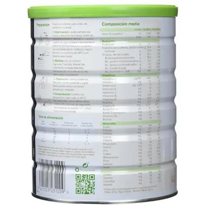 Promo 2x Leche de iniciación de cabra para lactantes 1 Capricare 800 g