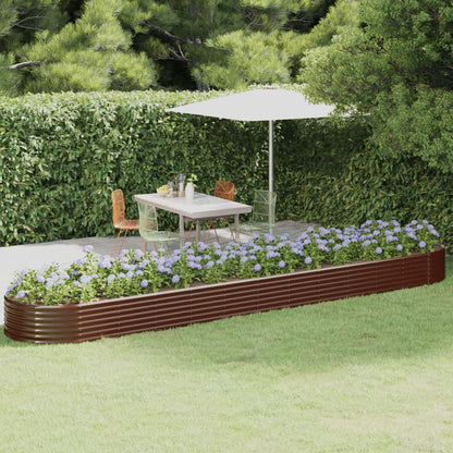 Jardinera Arriate Acero Galvanizado Marrón 507x100x36cm_1