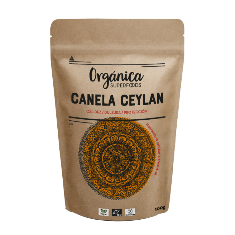 Canela Ceylán Bio En Polvo 1kg- Orgánica Superfoods_0