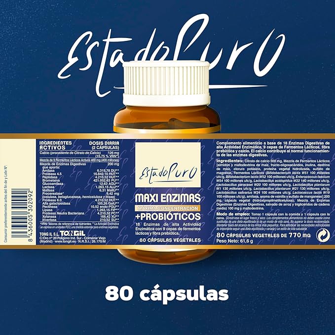 Maxienzimas Tongil 80 cápsulas