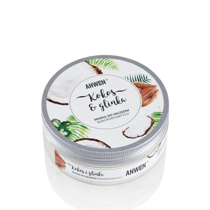 Mascarilla Capilar Porosidad Baja Coconut &amp; Clay Anwen 200ml_0