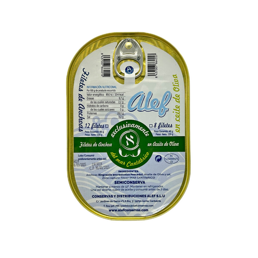 Filetes De Anchoa Del Cantábrico En Aceite De Oliva - Hansa 120 G_0