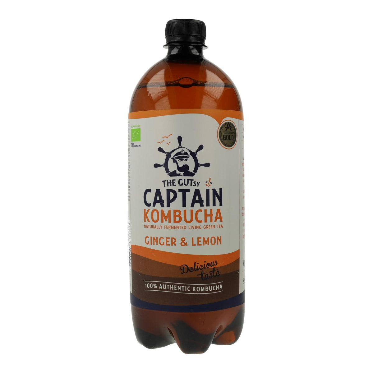 Bebida Kombucha BIO Jengibre y Limón Captain Kombucha 400 ml