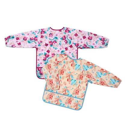 Babero Baby Con Mangas 2-4 Años Floral_4