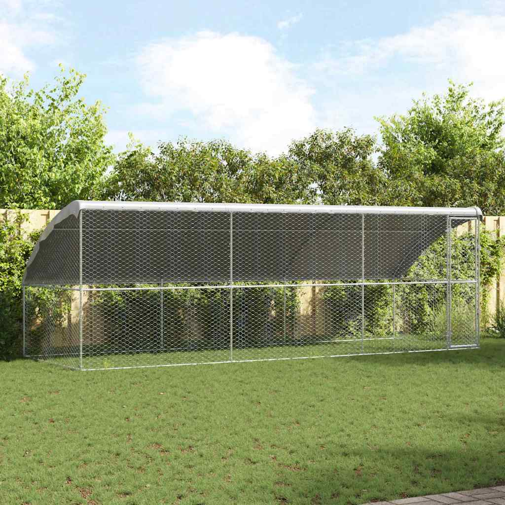 Refugio Para Perros 3 Pcs Plateado 6 X 2 X 2 M_1