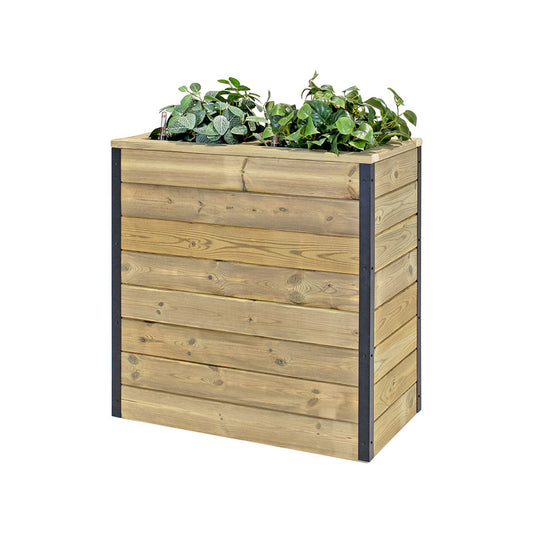 Jardinera Con Autorriego De Madera Nidum Interior Y Exterior Hortalia 75x40x80 Cm_0