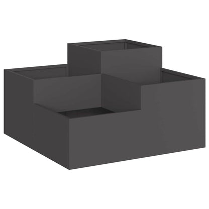 Maceta Para Jardín Negro 80 X 80 X 48 Cm Acero_0
